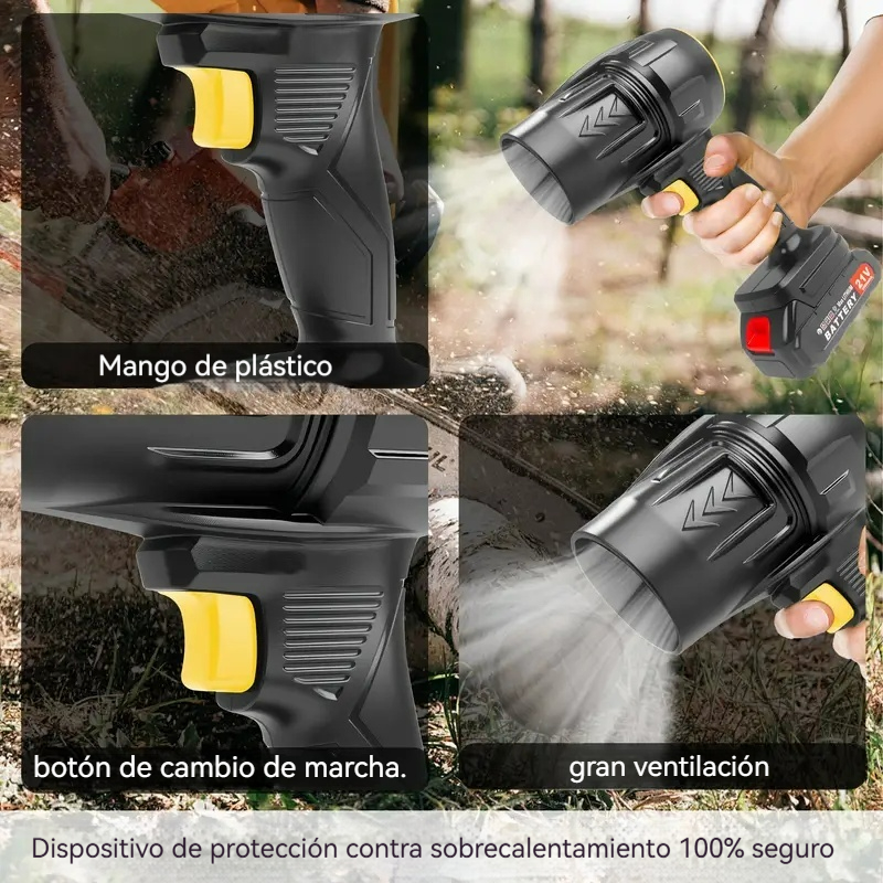 Soplador Turbo Portátil Recargable
