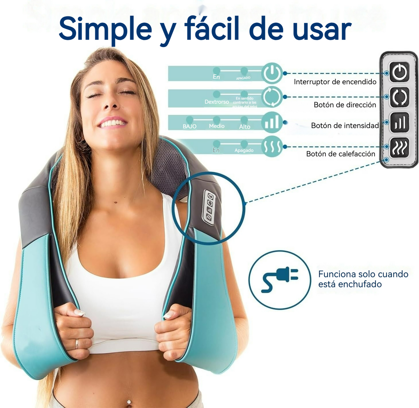 Masajeador Shiatsu Nuvvo