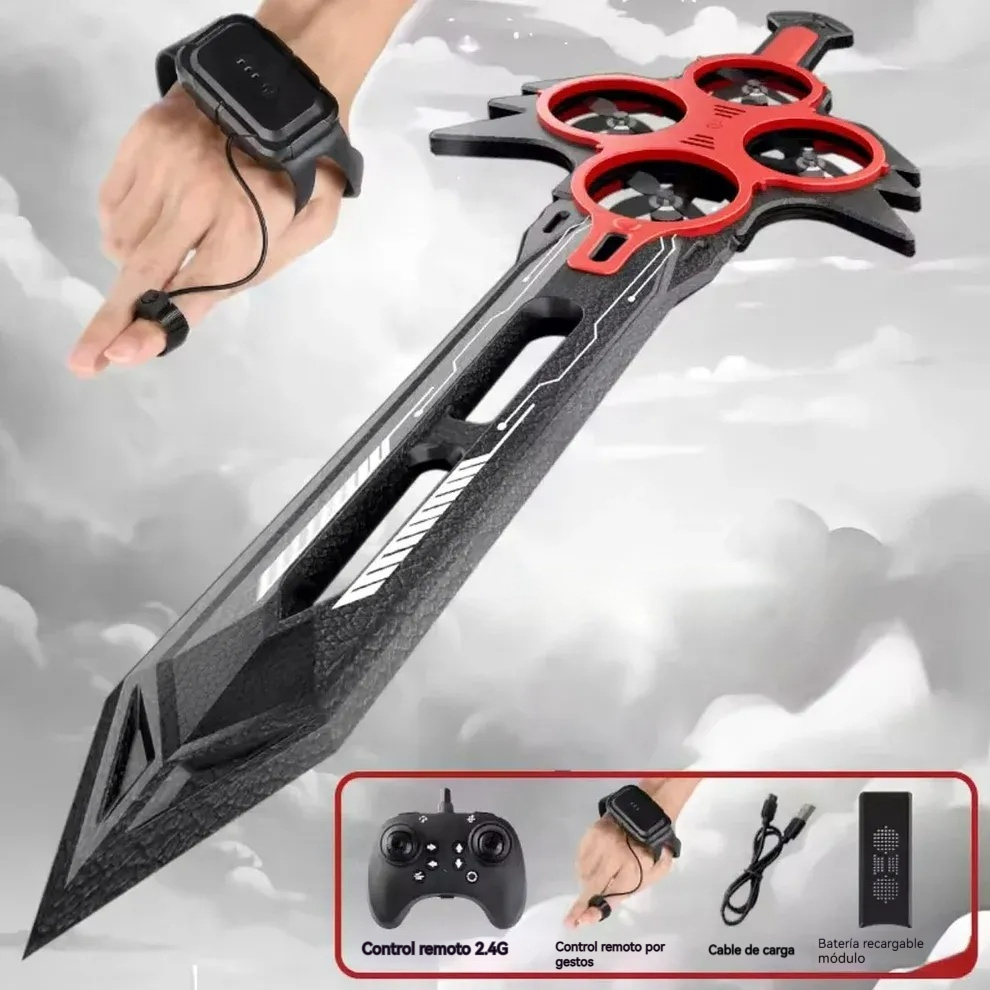 Espada voladora vcon control por gestos y vuelo 360°
