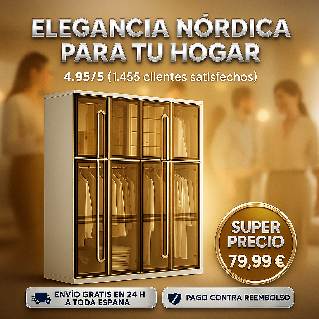 Armarios minimalistas nórdicos