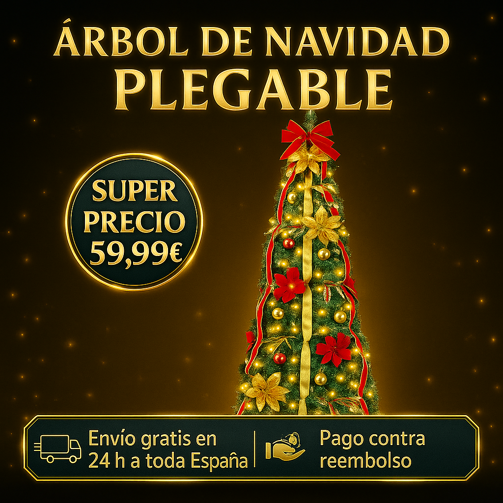 Arbol de navidad plegable