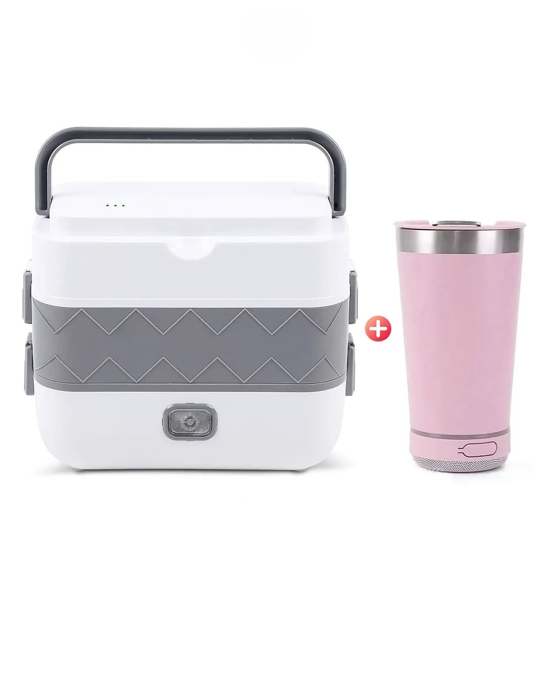 Lonchera Eléctrica 4 en 1 + Vaso Térmico con Parlante Bluetooth