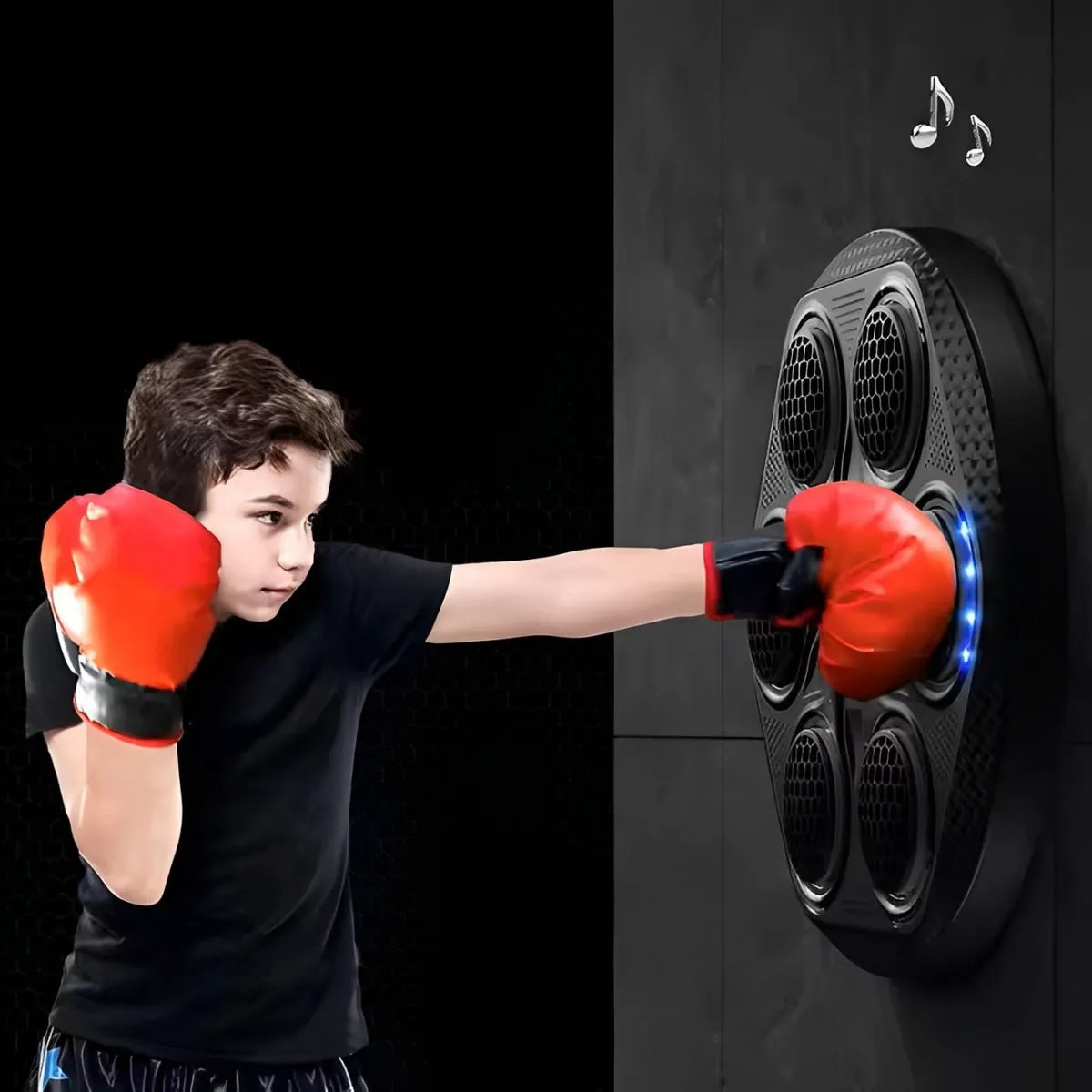 Sistema de Entrenamiento de Boxeo Interactivo con Detección de Golpes, y Luz LED