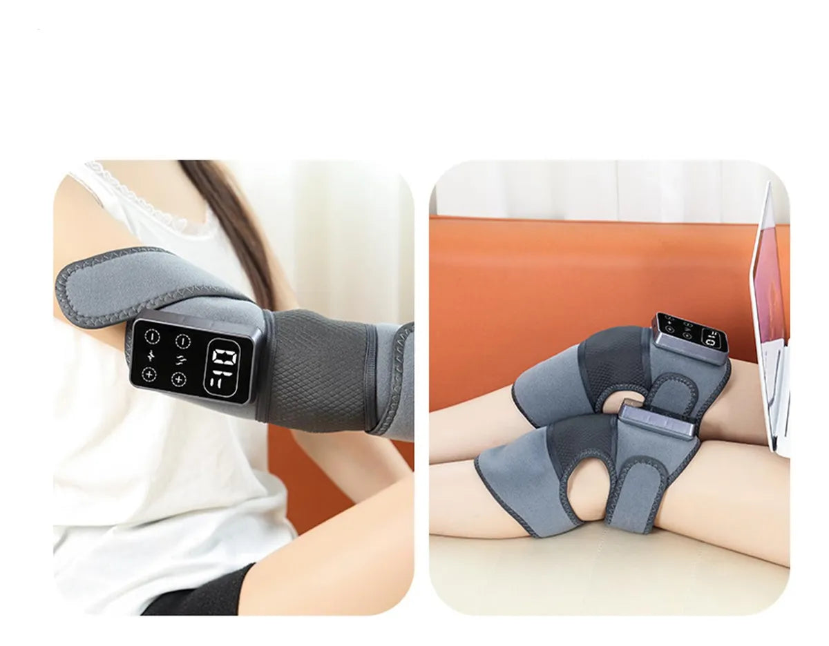 Almohadilla térmica con masajeador inteligente para rodilla