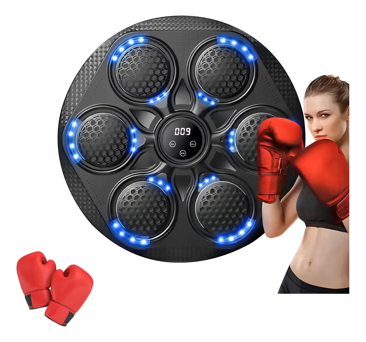 Sistema de Entrenamiento de Boxeo Interactivo con Detección de Golpes, y Luz LED
