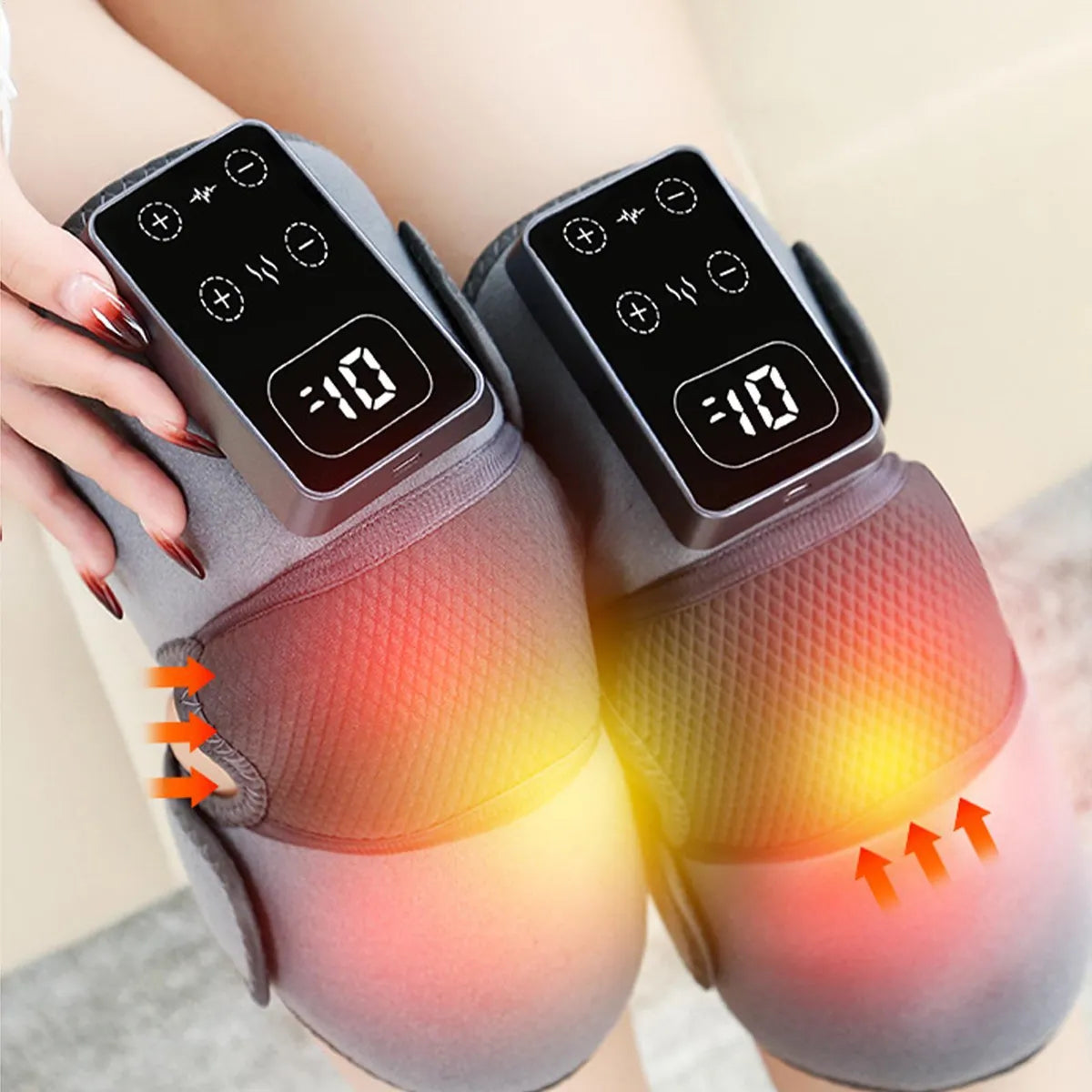 Almohadilla térmica con masajeador inteligente para rodilla
