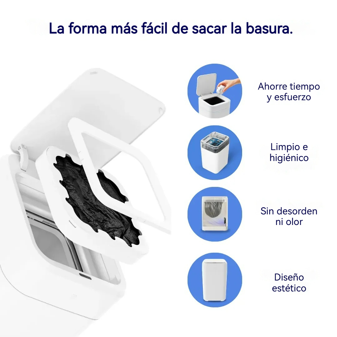 Basurero Inteligente con Autocierre y Recambio Automático
