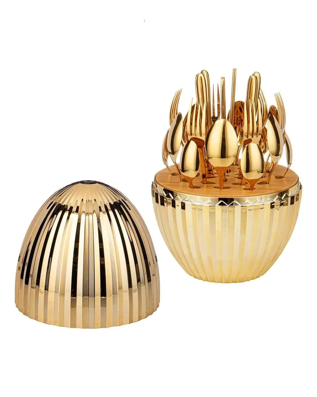 Set de Cubiertos Diamantado – 24 Piezas con Estuche Decorativo