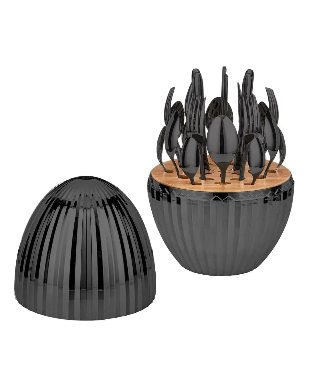 Set de Cubiertos Diamantado – 24 Piezas con Estuche Decorativo
