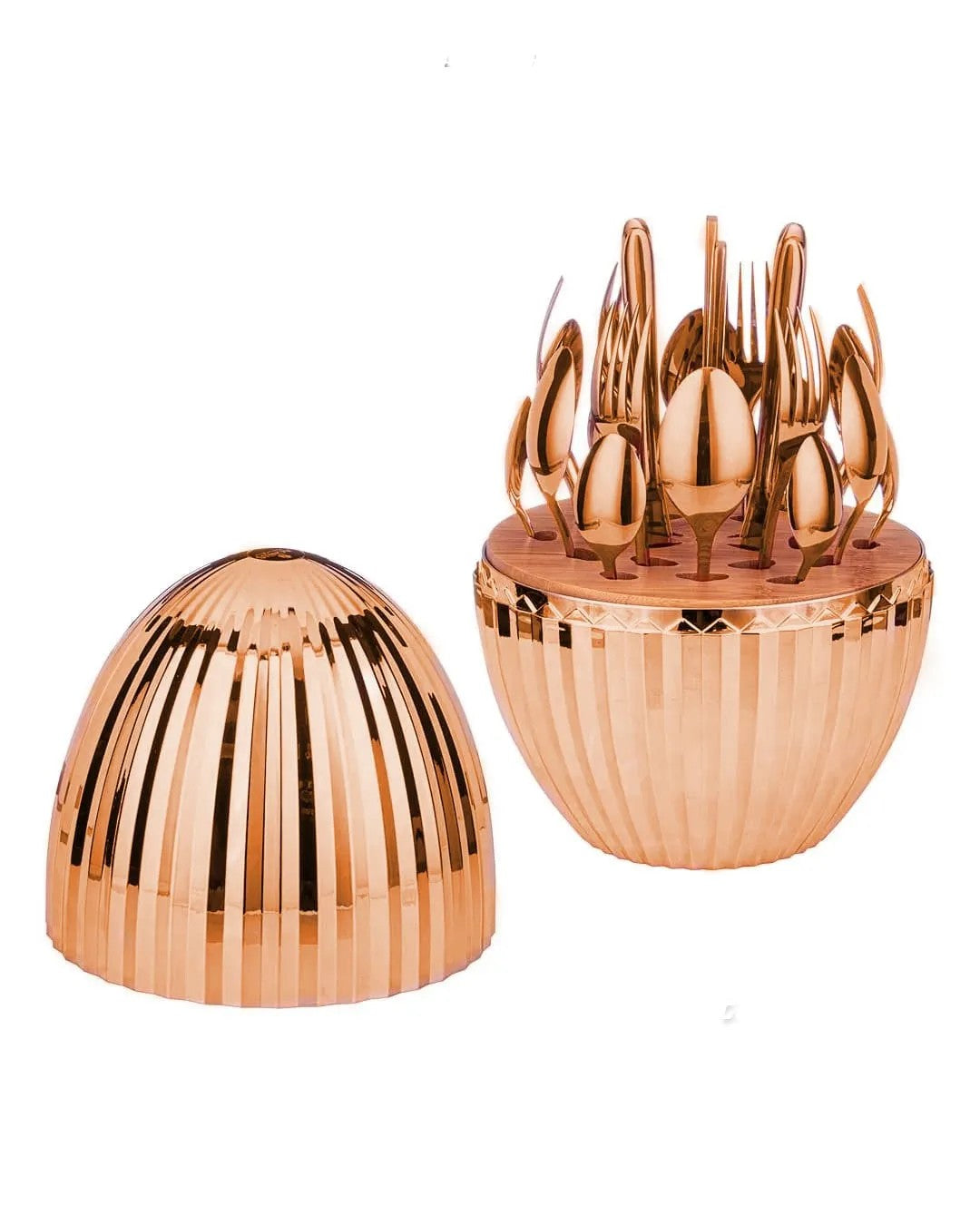Set de Cubiertos Diamantado – 24 Piezas con Estuche Decorativo