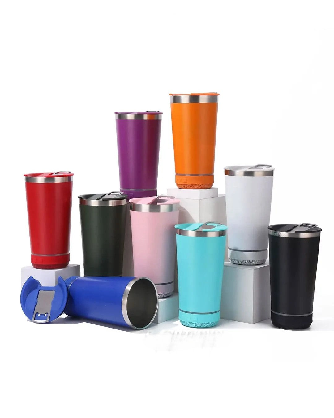 Lonchera Eléctrica 4 en 1 + Vaso Térmico con Parlante Bluetooth