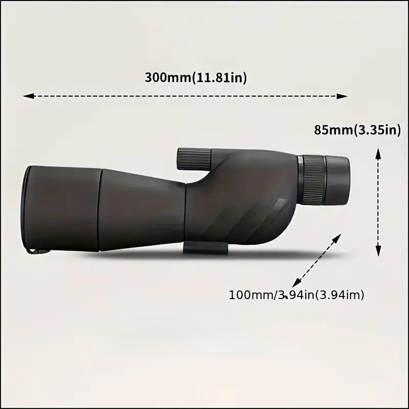 Telescopio Portátil 75x60 con Trípode y Adaptador para Teléfono