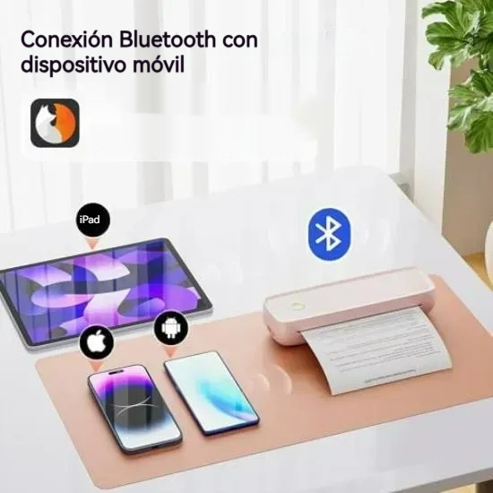 Impresora Portátil Térmica con Bluetooth, USB y Batería Integrada