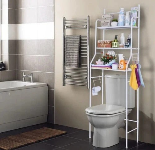 Estante Vertical de Almacenamiento 3 Niveles para Baño / lavadero