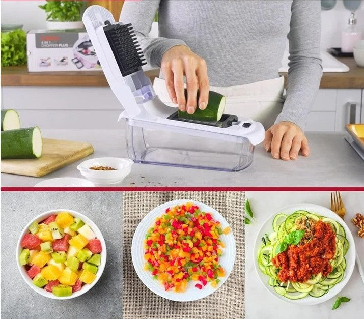 Cortador de Verduras 7 en 1 con Cuchillas Intercambiables