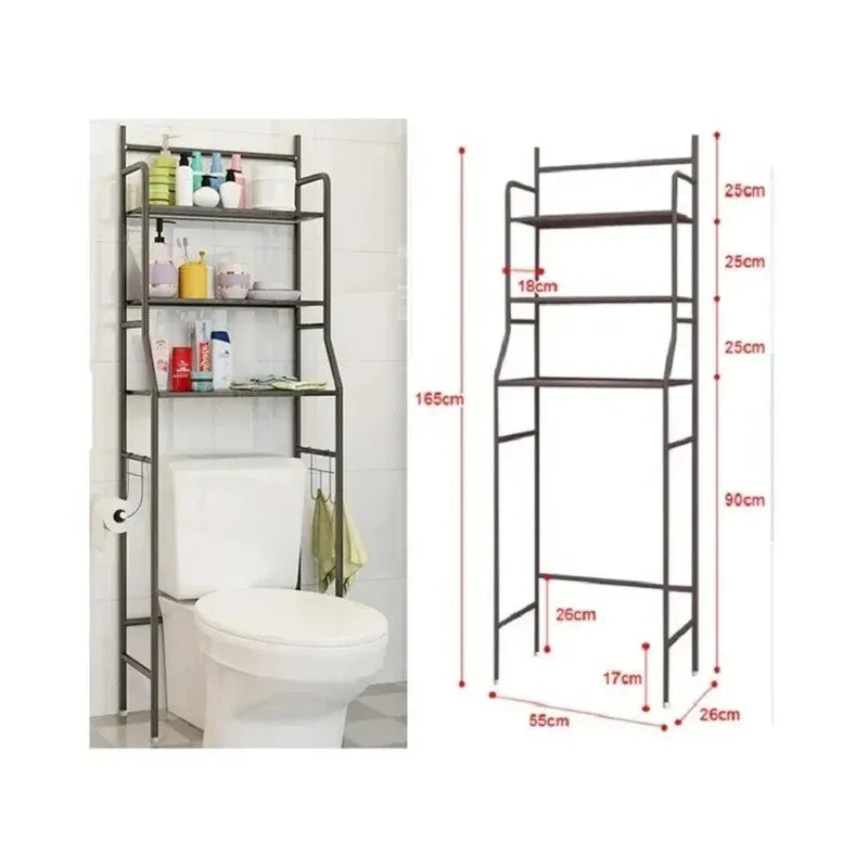 Estante Vertical de Almacenamiento 3 Niveles para Baño / lavadero