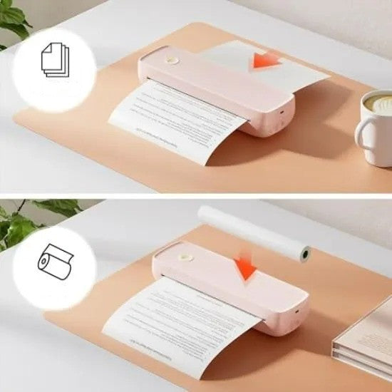 Impresora Portátil Térmica con Bluetooth, USB y Batería Integrada