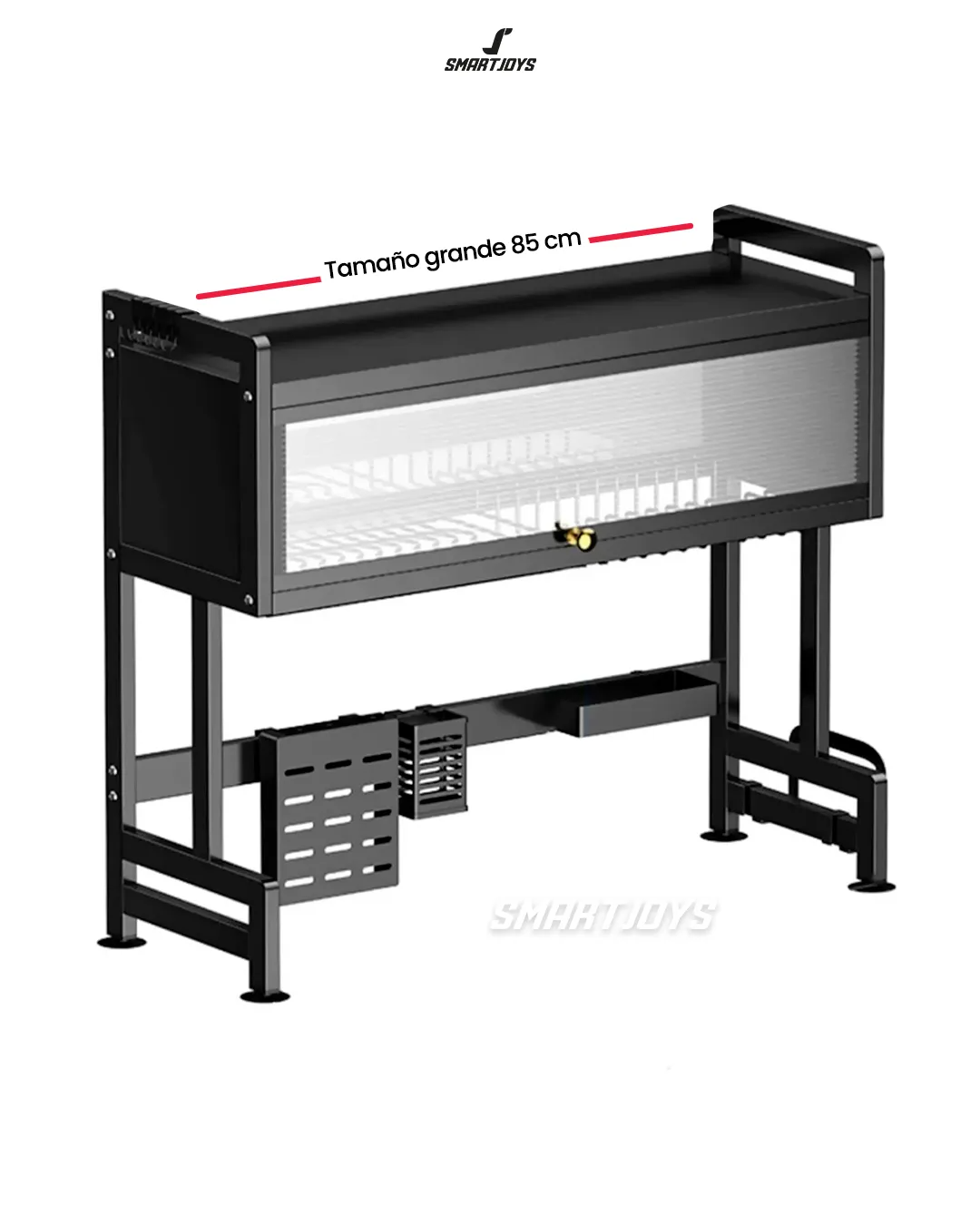 Organizador Escurridor De Platos Grande 85 cm Con Puerta