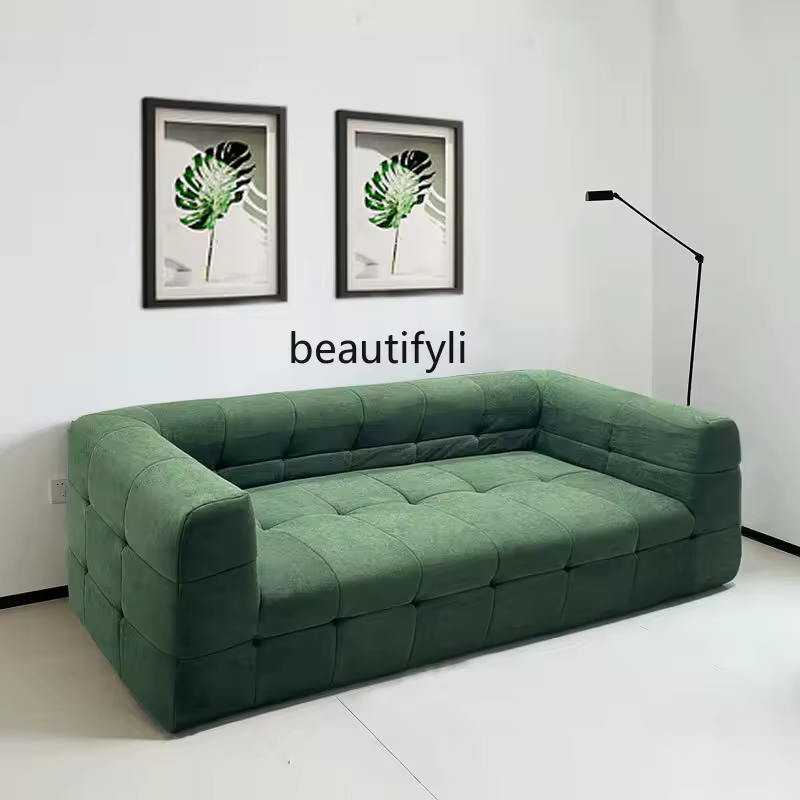 Sofá puf modular de esponja comprimida: ideal para relajarse en el salón, el dormitorio y el salón.