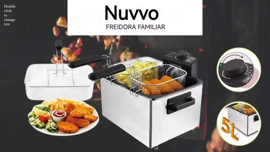 Freidora Eléctrica de Acero Inoxidable