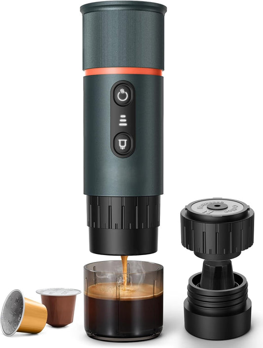 Cafetera Portátil Eléctrica con Autocalentamiento