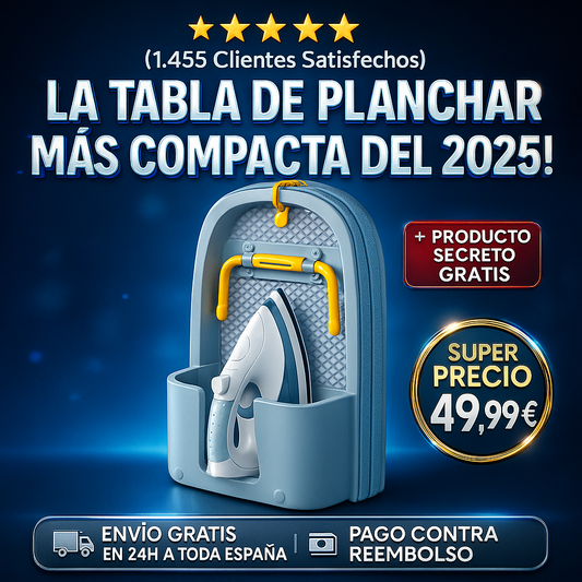 Tabla de Planchar Plegable Compacta y Ahorra Espacio