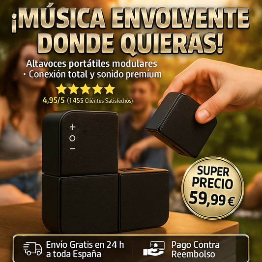 Altavoces portatiles desplegables