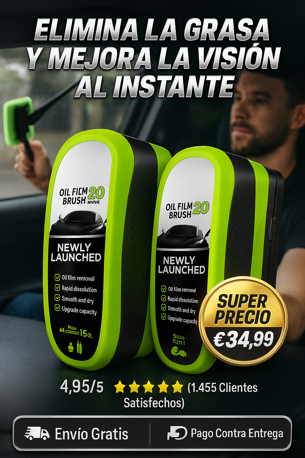 Cepillo para limpiar el parabrisas del coche