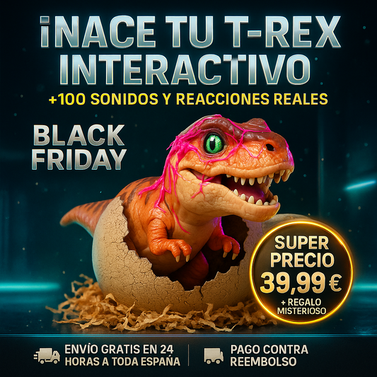 Dinosaurio Interactivo: Incuba y Entrena a tu Bebé Tiranosaurio Rex