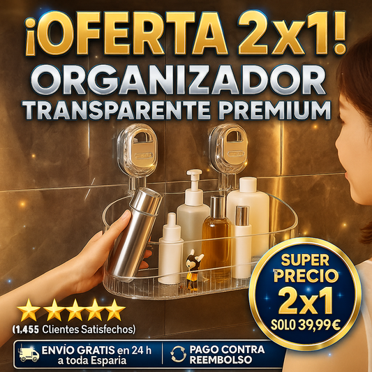 Si no tienes este Organizador transparente de lujo, te dará pena prestar tu baño a tus invitados