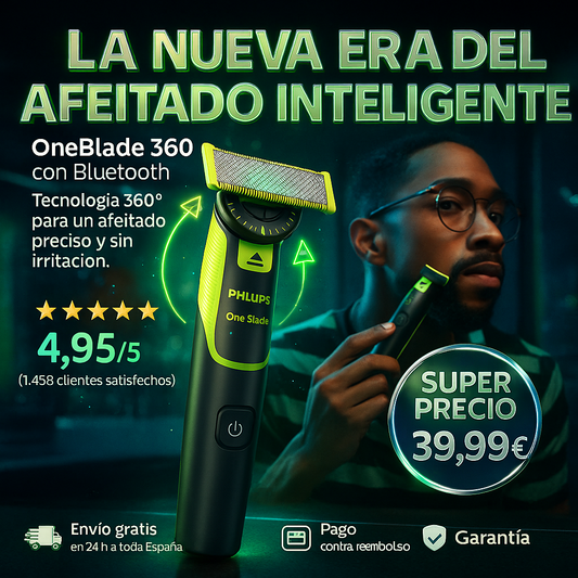 Recortadora para Barba y Cuerpo, Afeitadora Eléctrica Hombre