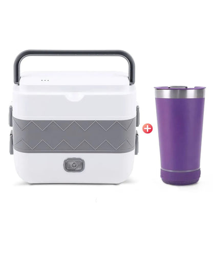 Lonchera Eléctrica 4 en 1 + Vaso Térmico con Parlante Bluetooth