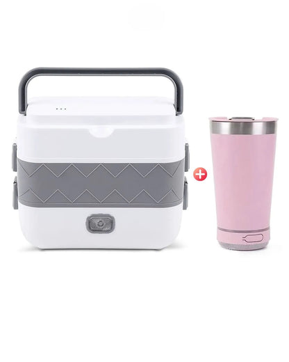 Lonchera Eléctrica 4 en 1 + Vaso Térmico con Parlante Bluetooth