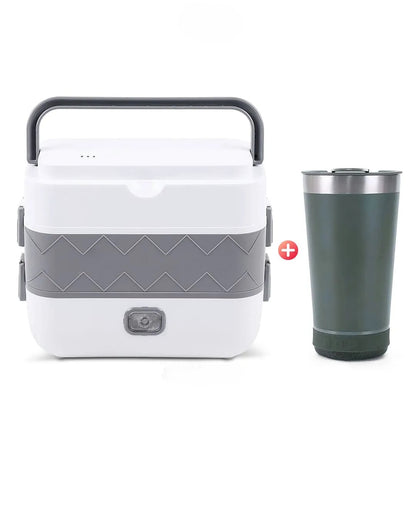 Lonchera Eléctrica 4 en 1 + Vaso Térmico con Parlante Bluetooth