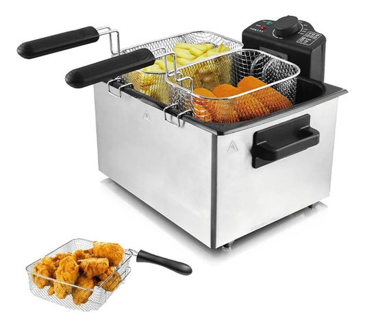 Freidora Eléctrica Automática de Acero Inoxidable – 5 L