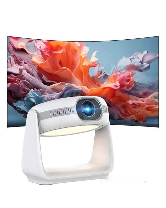 Proyector Portátil Recargable– Android TV, WiFi 6, Bluetooth 5.2 y enfoque automático