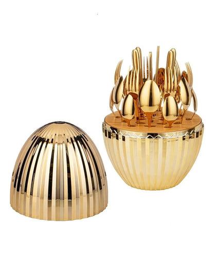 Set de Cubiertos Diamantado – 24 Piezas con Estuche Decorativo