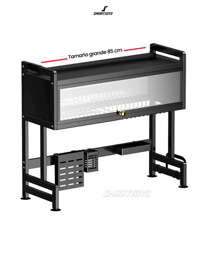 Organizador Escurridor De Platos Grande 85 cm Con Puerta