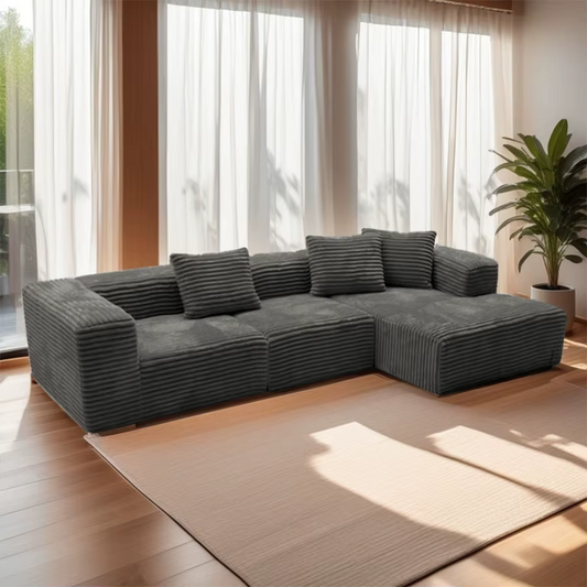 Sofá puf modular de esponja comprimida: ideal para relajarse en el salón, el dormitorio y el salón.