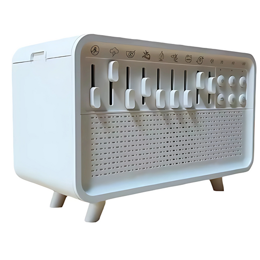 Difusor 5 en 1 con Humidificador Ultrasónico, Ruido Blanco, Luz Ambiental y Temporizador