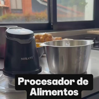 Picadora Eléctrica Multiuso de Acero Inoxidable – 2 L de Capacidad